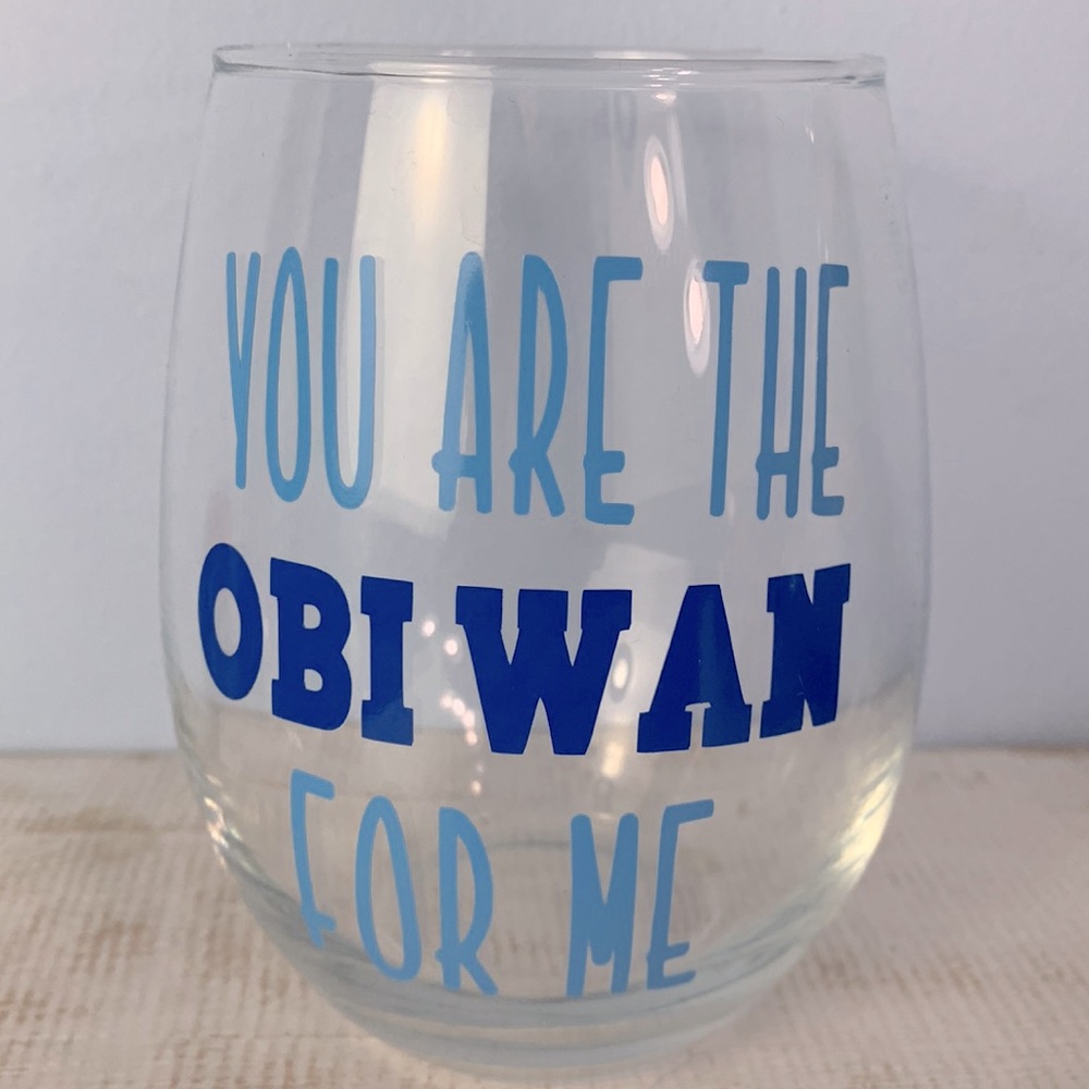 Star Wars Valentine’s Water / Stemless Wine Glasses